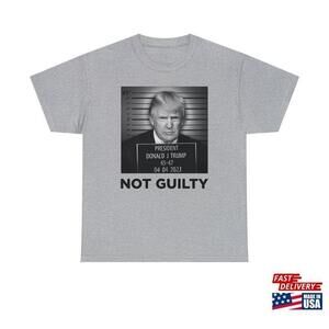 President Donald J Trump Not Guilty 2023 Indictment Unisex Tshirt Classic